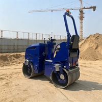 Rouleau compresseur vibrant à double tambour fiable de 2 tonnes et 1,5 tonne pour la construction routière, à vendre