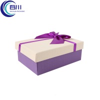 Caja de Regalo de Papel Recubierto Premium Personalizada, Impresión de Logotipo, Caja de Embalaje Rígida con Lazo para Frascos, Perfumes, Cosméticos, Productos de Maquillaje y Cuidado de la Piel
