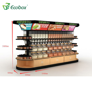 Kệ trưng bày thực phẩm khô số lượng lớn ECOBOX, kệ trưng bày kẹo với các hộp đựng có muỗng xúc - Product Image 6