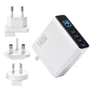 อะแดปเตอร์ชาร์จเร็ว GaN 140W พร้อมหน้าจอแสดงผลอัจฉริยะ ช่องเสียบ USB หลายพอร์ต รองรับ PD3.1 QC3.0 สำหรับโทรศัพท์มือถือและแล็ปท็อป - Product Image 3