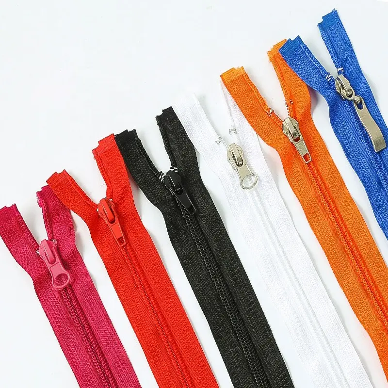 YIBAN benutzer definiertes Logo Auto Lock Polyester Reiß verschluss buntes Reiß verschluss band 5 Nylon Reiß verschlüsse für Taschen Hosen