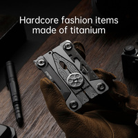 Outil EDC multifonction 14 en 1, couteau pliant d'extérieur combiné avec tournevis, outil de survie portable pour la réparation T110K
