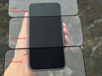 Verre trempé anti-reflet AR pour iPhone 17 Pro Max / 16 / 15 / 14 Plus / 13/12, dureté 9H, anti-poussière automatique, sans bulles