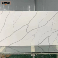 La surface solide acrylique Offre Spéciale couvre la grande dalle artificielle de pierre de résine de couleur de marbre de Chine