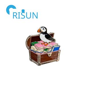 Pin de Solapa Personalizado de Viajero Explorador con Tesoro Maravilloso, Pin de Esmalte, Broches de Metal, Perla, Cofre del Tesoro Pirata, Pin de Esmalte Imitación - Product Image 6