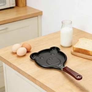 Sartén Antiadherente para Mini Omelettes con Forma de Dibujos Animados de Zunck, Sartén Creativa de Metal para Huevos con Forma de Oso, Herramienta para Omelettes con Forma de Corazón - Product Image 6