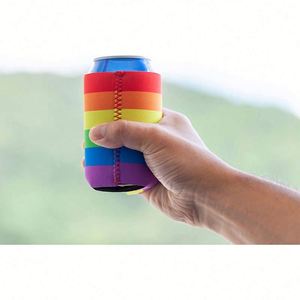 Venta al por mayor de enfriadores de latas delgados de neopreno personalizados, Coozies delgados a granel con impresión de logotipo, accesorios de bar para eventos promocionales, artículos para bebidas - Product Image 6