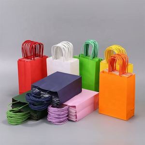 Bolsa de Papel de Color de Alta Calidad, Bolsa de Regalo de Papel Kraft con Asas de Papel Trenzado - Product Image 6