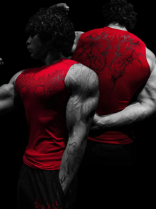 Camiseta Deportiva sin Mangas para Hombre, Estampada, de Secado Rápido y Ajustada - Product Image 4