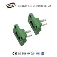Connecteur à bornes à vis enfichable AOSI 15A 300V, bornier de raccordement de fils remplaçable, en promotion