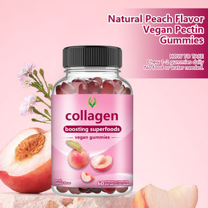 Cao Cấp Collagen Builder Gummies Tóc Da Móng Tay Khớp Hỗ Trợ Collagen Sản Xuất Vẻ Đẹp Bổ Sung Đào Tự Nhiên - Product Image 2