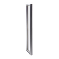Poignée de porte de bureau double face en tube ovale SUS304 pour porte en verre et porte en bois avec installation facile
