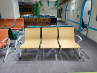 Fauteuils d'attente modernes en cuir PU avec accoudoirs pour cliniques, hôpitaux, réceptions, conférences, invités et espaces publics – Personnalisables