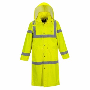 Veste de pluie de travail haute visibilité pour homme, durable, imperméable, réfléchissante, légère, respirante, équipement de sécurité haute visibilité - Product Image 4