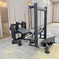 Máquina Ajustable para Empujes de Cadera, Entrenador de Glúteos, Equipo de Fitness Comercial, Máquina de Entrenamiento de Cadera con Carga de Placas