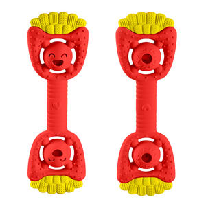 Jouet <span class=keywords><strong>de</strong></span> <span class=keywords><strong>dentition</strong></span> et hochet en silicone <span class=keywords><strong>de</strong></span> qualité alimentaire pour bébé, en forme <span class=keywords><strong>de</strong></span> <span class=keywords><strong>fraise</strong></span>, souple et confortable, pour nouveau-nés - Product Image 3