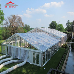 Carpa de ceremonia <span class=keywords><strong>transparente</strong></span> de <span class=keywords><strong>aluminio</strong></span> de 100x40m publicidad personalizada nueva opción barata para uso en bodas y fiestas - Product Image 6
