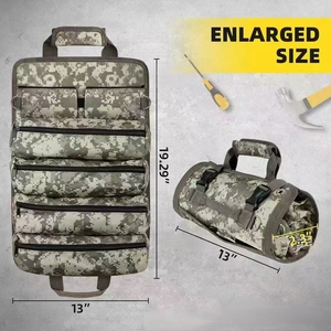 E-commerce Carrying Hardware <b>Tool</b> Kit Portable Electrician <b>Tool</b> Roll <b>Storage</b> for Electricians and Woodworkers - Product Image 6