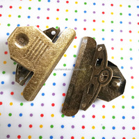 Clip à ressort en papier vintage de style ancien en laiton antique bronze 85mm pince à presse-papiers papillon en métal pour dossier de carte de menus
