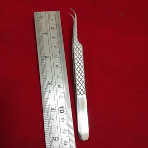 Pinzas Curvas de Alta Calidad para Extensión de Pestañas con Agarre de Diamante, Material de Acero Inoxidable, OBEXA OBC-899845 - Product Image 1