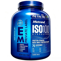 Poudre de protéines de lactosérum isolée Metrand ISO100, hydrolysée, faible teneur en sucre, pour la musculation, complément alimentaire