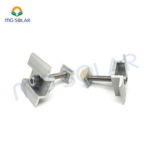 Pince centrale fixe en aluminium pour panneau solaire, serre-joint, alimentation d'usine, vente en gros - Product Image 1