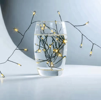 Guirlande lumineuse en forme de pétard, fil de cuivre, 8 modes, télécommande, minuterie, clignotement, défilement, pour arbre, chambre, fenêtre, décoration de festival