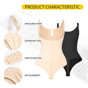 Vêtements de mise en forme du corps pour femmes rondes, <span class=keywords><strong>taille</strong></span> haute, effet lifting des hanches, fermeture éclair, <span class=keywords><strong>grande</strong></span> <span class=keywords><strong>taille</strong></span>, D1639 - Product Image 5