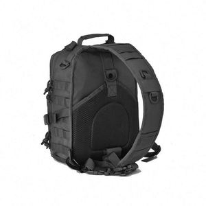 Échantillon gratuit BSCI Sac à bandoulière tactique pour l'extérieur, sac à bandoulière de poitrine, sac à dos de voyage, tissu camouflage, imperméable, nylon Oxford - Product Image 3