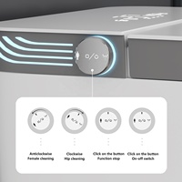Automatique autonettoyant céramique électronique salle de bain Intelligent WC toilette capteur de mouvement Smart toilette réservoir télécommande incluse