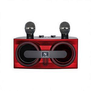 Беспроводной комплект колонок YS-206 с Bluetooth 5.0, звуковой картой, микрофоном, сабвуфером и LED-подсветкой для домашнего караоке — 70 дБ SNR - Product Image 1