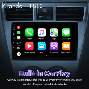 Autoradio 9 pouces Krando pour <span class=keywords><strong>Toyota</strong></span> Vios <span class=keywords><strong>2007</strong></span>-2013 Android Head Unit GPS Navigation Wireless CarPlay DSP 4G SIM Card Autoradio - Product Image 4