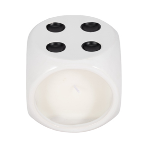 Bougie en forme de dés parfumée au tabac, petite bougie pilier décorative pour usage intérieur et extérieur - Product Image 6