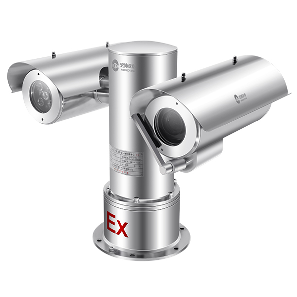Explosion-Proof Industrial Network CCTV Camera ATEX IECEx IP68 PTZ Camera with Night Vision CMOS Sensor for Hazardous Areas