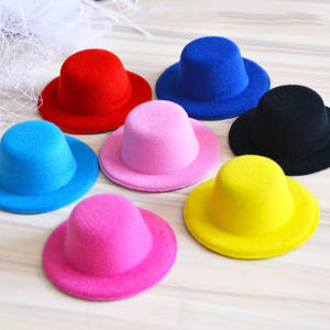 Mini chapeaux en feutre <span class=keywords><strong>de</strong></span> 5,8 cm, décorations <span class=keywords><strong>de</strong></span> fête <span class=keywords><strong>de</strong></span> Noël, chapeaux tissés miniatures pour l'artisanat - Product Image 6