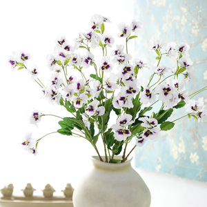 Fiori Artificiali di Pansé Multicolore ad Alta Simulazione, Steli di Viola Finti per Decorazioni Floreali Casa e Matrimonio - Product Image 2