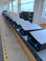 Double éclairage audio-vidéo professionnel 12 pouces 2800W Active Line Array Import allemand avec amplificateur de puissance DSP à impédance 4ohm