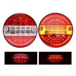 Luz Trasera LED de 24V para Camión, Lente Roja, Señal de Giro Secuencial, Luz de Freno Trasera para Remolque y Camión - Product Image 2