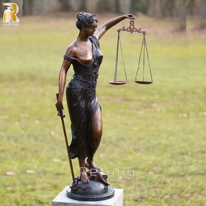 <span class=keywords><strong>Statue</strong></span> de Justice en Bronze à la taille réelle, décoration extérieure de Jardin à vendre - Product Image 6