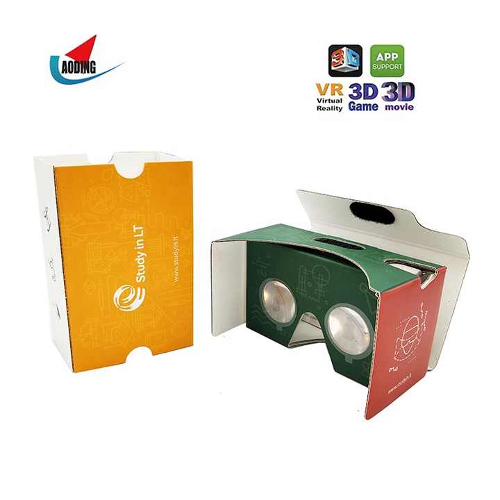 Printable Box Vr Headset Custom Print VR Cardboard (Jual Box Kraft