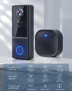 Ikevision Sonnette vidéo intelligente WiFi 1080P avec détection de mouvement PIR, vision nocturne 8m, batterie 5200mAh - Product Image 3