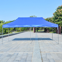 Tonnelle pliable robuste 3x6m en tissu Oxford monocouche, abri portable d'extérieur pour fêtes, mariages et expositions