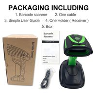 Pemindai Kode QR CMOS Industri IP65 Portabel USB Harga Murah Nirkabel Cepat 1D 2D Barcode Genggam dengan Basis Pengisian Daya Tersedia