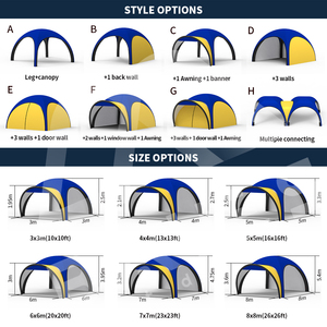 Carpa Inflable Personalizable para Exteriores, Domo <span class=keywords><strong>de</strong></span> Aire, Gazebo, Carpas para Ferias Comerciales, Eventos, Fiestas, Exhibiciones y Promociones - Product Image 4