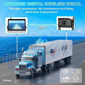 Iposter không dây 10.1 "DVR 4-màn hình màn hình + 1080P Side View Rear View máy ảnh xe tải RV - Product Image 2