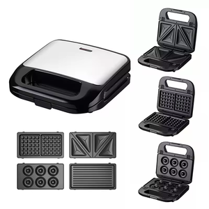 Máquina para Hacer Sándwiches <span class=keywords><strong>3</strong></span> <span class=keywords><strong>en</strong></span> <span class=keywords><strong>1</strong></span>/7 <span class=keywords><strong>en</strong></span> <span class=keywords><strong>1</strong></span> Desmontable, Máquina para Hacer Waffles Belgas Eléctrica para Uso Doméstico, Tostadora Profesional, Parrilla para Waffles - Product Image 3