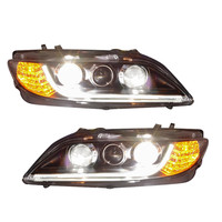Phares avant à LED avec lentille de projecteur, feux de jour à LED et clignotants séquentiels, configuration haute, pour Mazda 6 2003-2015 (version restylée)