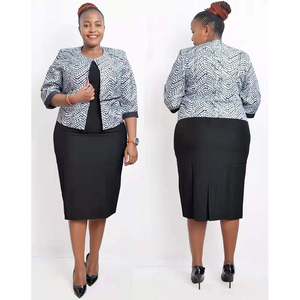 Nuevo Vestido de Oficina Morado Talla 5XL para Mujer, Traje de Falda para Oficina, Tallas Grandes - Product Image 2