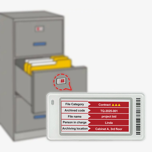Cloud-Connected <b>Filing</b> Label Digital <b>Drawer</b> Indicator Automated Office Digital Signage Network Smart <b>Filing</b> Cabinet E-Ink System - Product Image 1