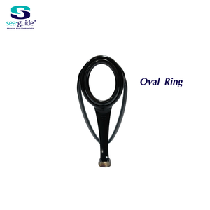 Seaguide Guide de pêche Anneau ovale Cadre en acier inoxydable Double pied Trolling Jig Spin and Casting Rod Sea and Boat Fishing 1PC - Product Image 3